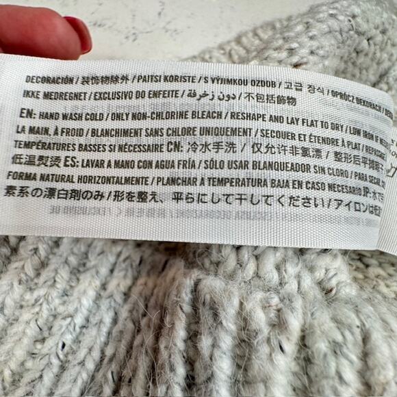 Abercrombie & Fitch Small Fair Isle Grey Cowl Sweater Dress - Picture 13 of 14